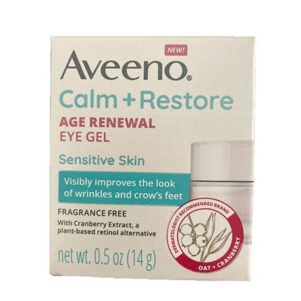 Aveeno Calm & Restore Age Renewal Under Eye Gel‎ Fragrance Free 0.5oz